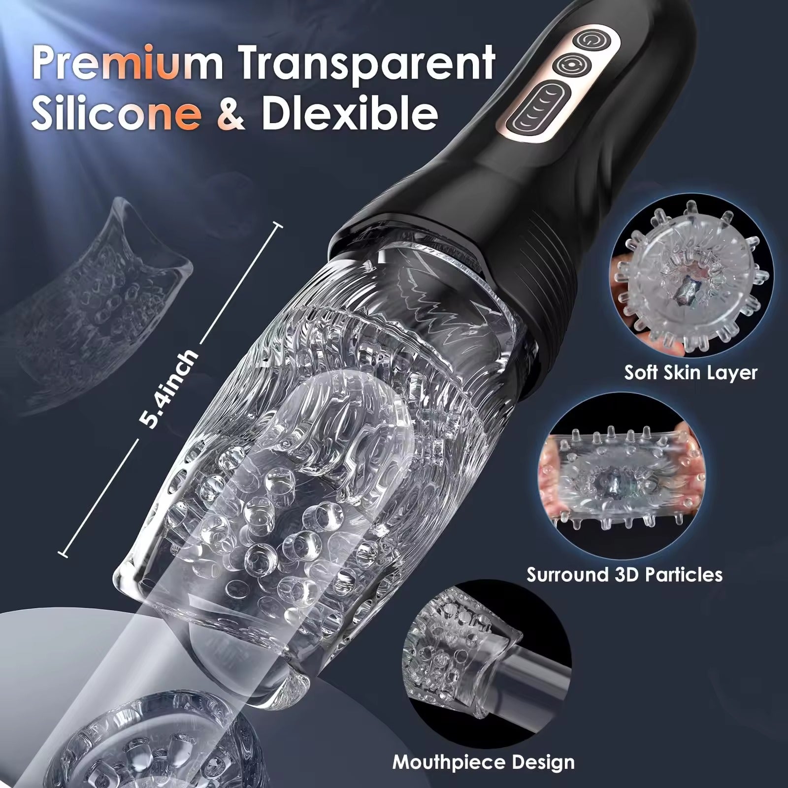 Blow Job Master - 10 Vibrating & 5 Rotating Thrusts