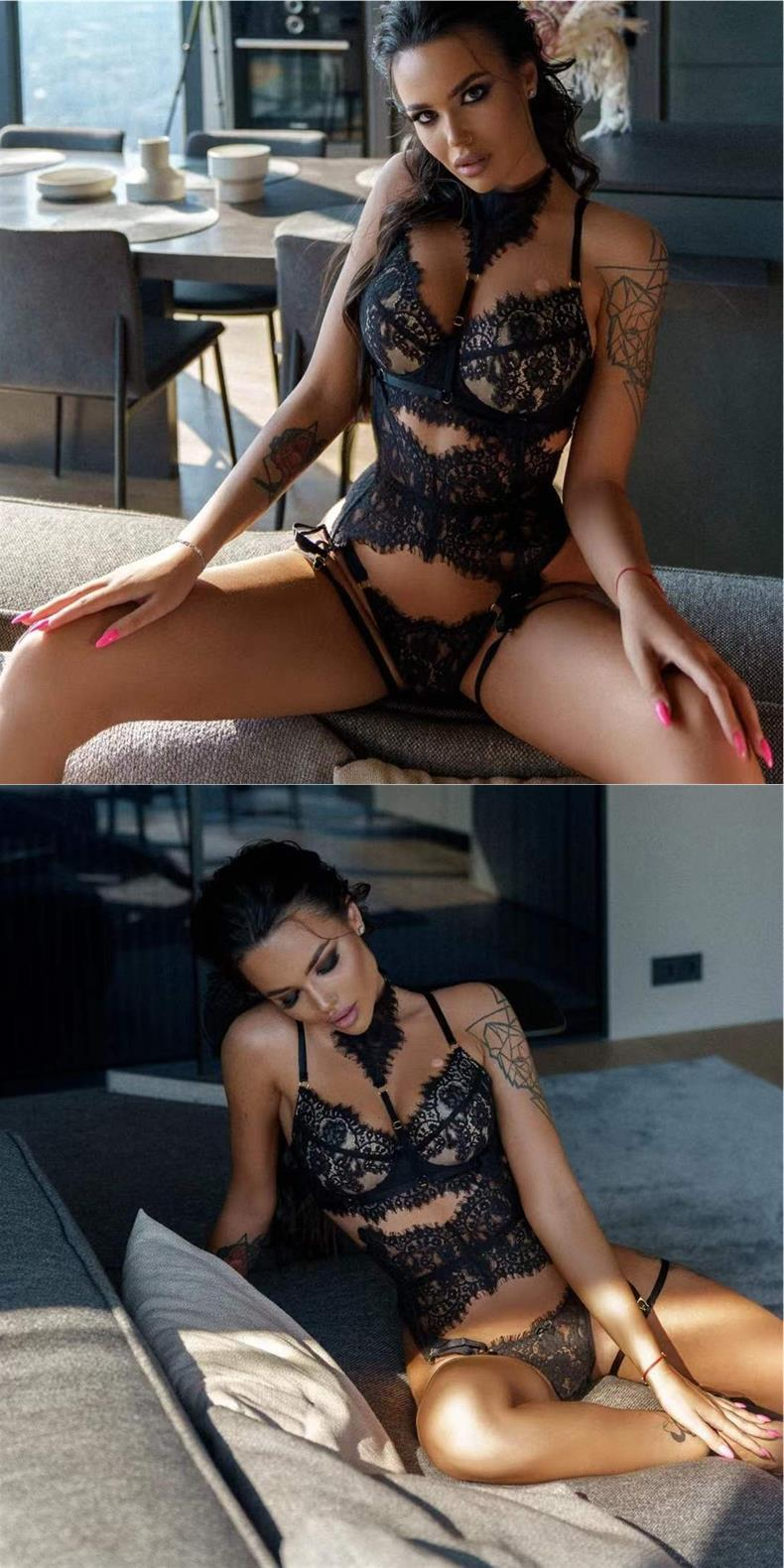 Obsidian Lace Straps Set